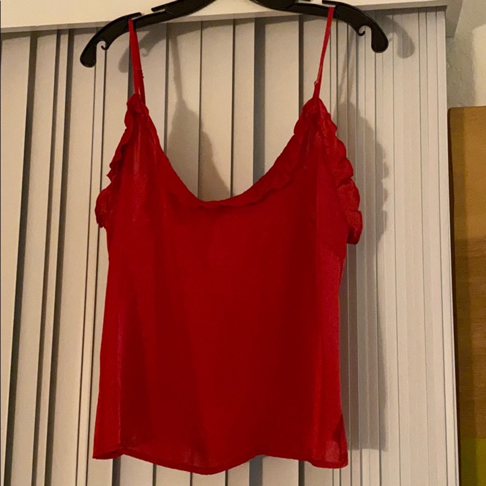 Free people ruffled cami ❤️❤️